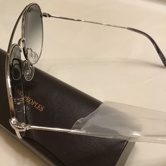 OLIVER PEOPLES AIRDALE AVIATOR SUNGLASSES - Picture 6 of 16
